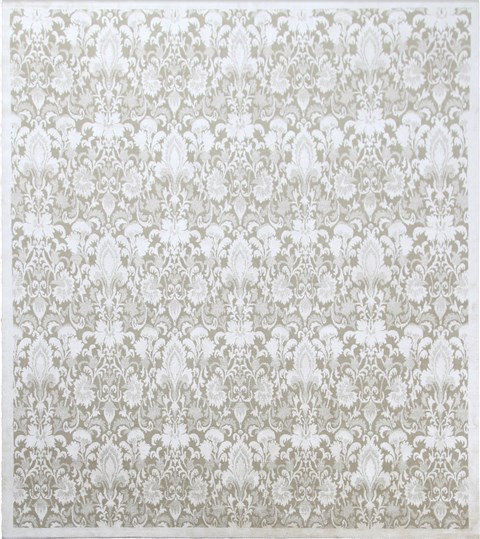 Indo-Nepal Grey Hand Knotted 80 X 100  Area Rug 151-18412 Image 0