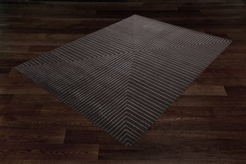 Modern Grey Hand Knotted 80 X 100  Area Rug 151-18415 Image 11