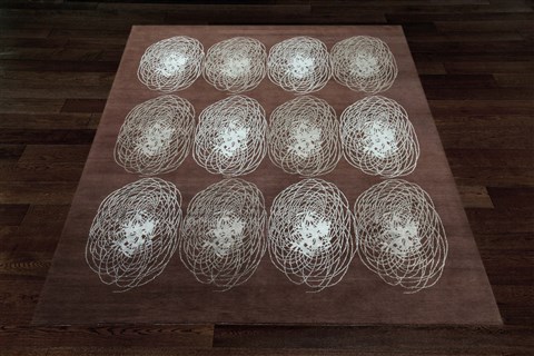 Modern Brown Hand Knotted 80 X 100  Area Rug 151-18417 Image 15