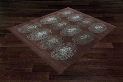 Modern Brown Hand Knotted 80 X 100  Area Rug 151-18417 Image 17