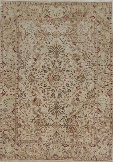 Chobi White Hand Knotted 40 X 60  Area Rug 151-18422 Image 0