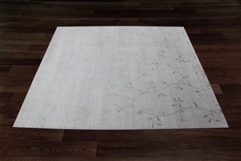 Indo-Nepal Grey Hand Knotted 80 X 100  Area Rug 151-18432 Image 10