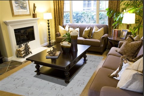 Indo-Nepal Grey Hand Knotted 80 X 100  Area Rug 151-18432 Image 4