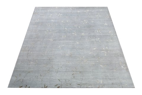 Indo-Nepal Grey Hand Knotted 80 X 100  Area Rug 151-18432 Image 6