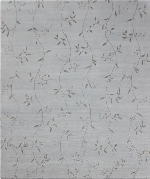 Indo-Nepal Grey Hand Knotted 80 X 100  Area Rug 151-18432 Image 0