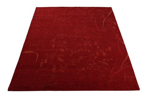 Indo-Nepal Red Hand Knotted 80 X 100  Area Rug 151-18434 Image 14