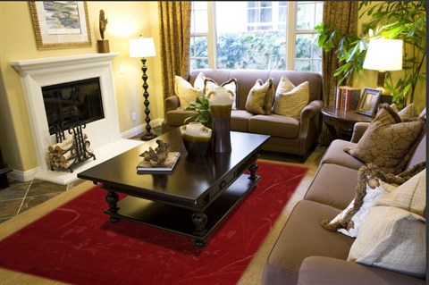 Indo-Nepal Red Hand Knotted 80 X 100  Area Rug 151-18434 Image 5