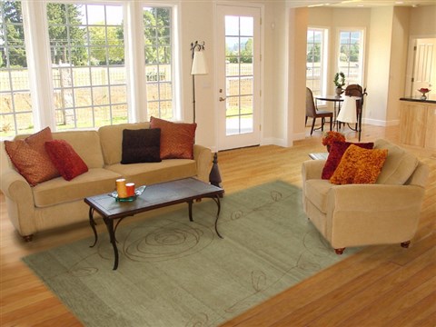 Modern Grey Hand Knotted 80 X 100  Area Rug 151-18445 Image 4