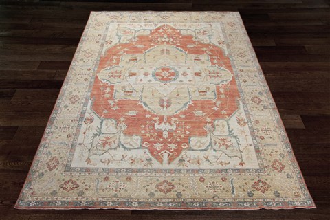 Kazak Red Hand Knotted 120 X 160  Area Rug 151-18450 Image 3