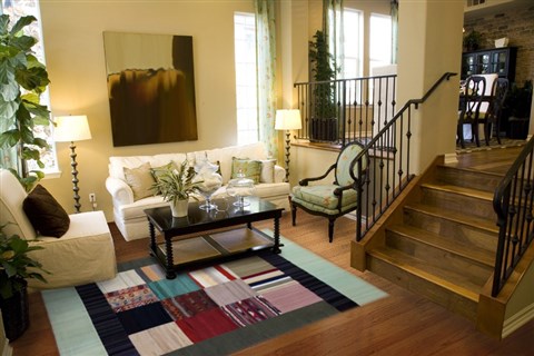 Patchwork Multicolor Hand Knotted 82 X 100  Area Rug 151-18451 Image 3