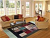 Patchwork Multicolor Hand Knotted 82 X 100  Area Rug 151-18451 Thumb 4