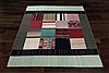 Patchwork Multicolor Hand Knotted 82 X 100  Area Rug 151-18451 Thumb 10