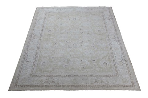 Chobi Green Hand Knotted 811 X 120  Area Rug 151-18456 Image 6