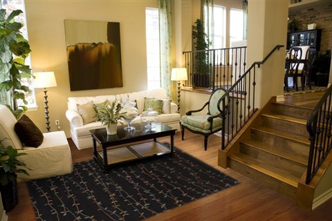 Modern Black Hand Knotted 80 X 100  Area Rug 151-18457 Image 3