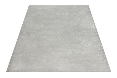 Indo-Nepal Grey Square Hand Knotted 10 X 10  Area Rug 151-18462 Image 2