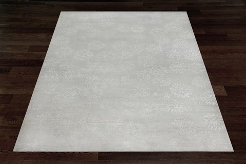 Indo-Nepal Grey Square Hand Knotted 10 X 10  Area Rug 151-18462 Image 4