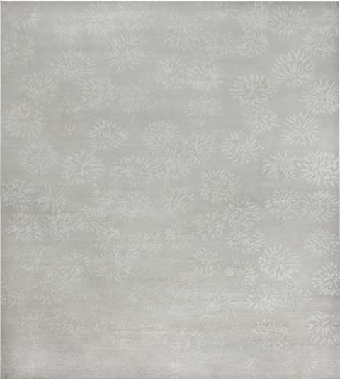 Indo-Nepal Grey Square Hand Knotted 10 X 10  Area Rug 151-18462 Image 0