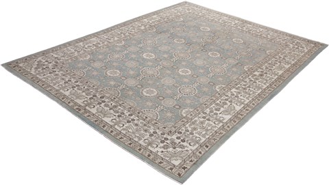 Ziegler Blue Hand Knotted 90 X 120  Area Rug 151-18463 Image 6