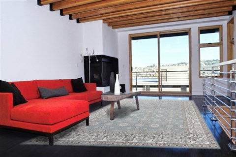 Ziegler Blue Hand Knotted 90 X 120  Area Rug 151-18463 Image 3