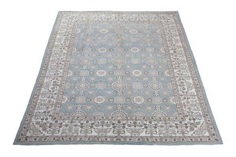 Ziegler Blue Hand Knotted 90 X 120  Area Rug 151-18463 Image 5