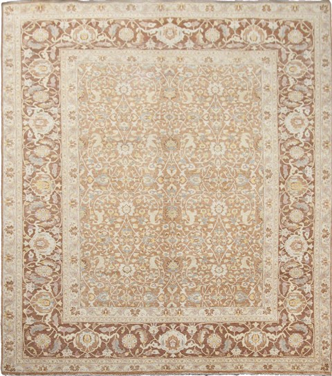 Chobi Beige Hand Knotted 84 X 116  Area Rug 151-18464 Image 0