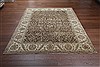 Chobi Brown Square Hand Knotted 10 X 10  Area Rug 151-18465 Thumb 1