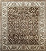 Chobi Brown Square Hand Knotted 10 X 10  Area Rug 151-18465 Thumb 0