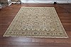 Haji Jalili White Square Hand Knotted 10 X 10  Area Rug 151-18467 Thumb 3