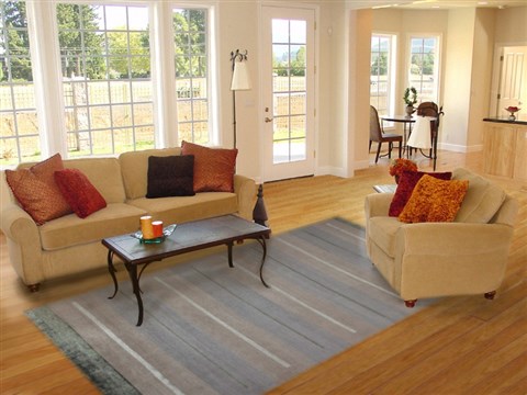 Modern Multicolor Hand Knotted 80 X 100  Area Rug 151-18469 Image 4