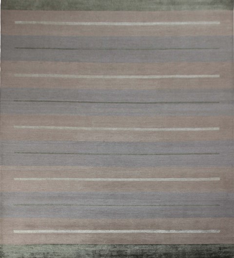 Modern Multicolor Hand Knotted 80 X 100  Area Rug 151-18469 Image 0