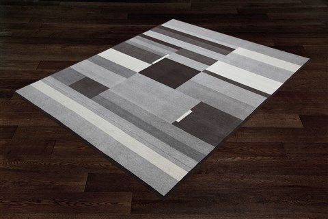 Modern Grey Square Hand Knotted 10 X 10  Area Rug 151-18471 Image 1