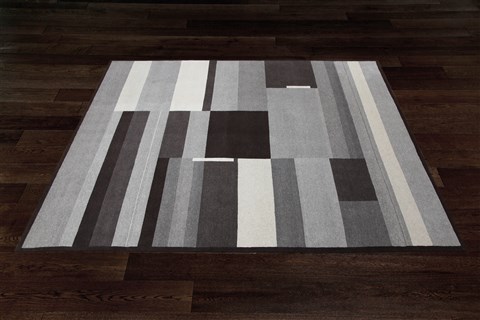 Modern Grey Square Hand Knotted 10 X 10  Area Rug 151-18471 Image 3