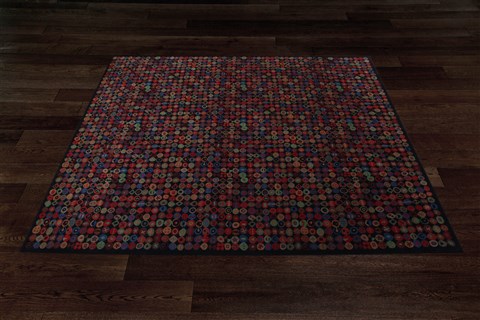 Indo-Nepal Multicolor Hand Knotted 80 X 100  Area Rug 151-18475 Image 9