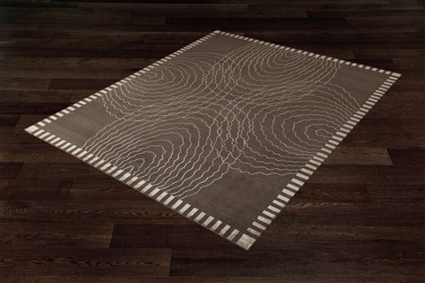 Modern Brown Hand Knotted 80 X 100  Area Rug 151-18476 Image 6