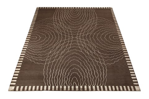 Modern Brown Hand Knotted 80 X 100  Area Rug 151-18476 Image 8
