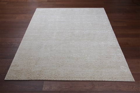 Indo-Nepal White Square Hand Knotted 10 X 10  Area Rug 151-18477 Image 4