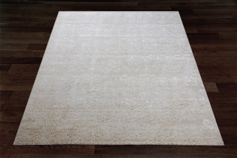 Indo-Nepal White Square Hand Knotted 10 X 10  Area Rug 151-18477 Image 2