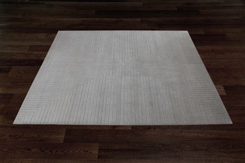 Modern Grey Hand Knotted 80 X 100  Area Rug 151-18479 Image 9
