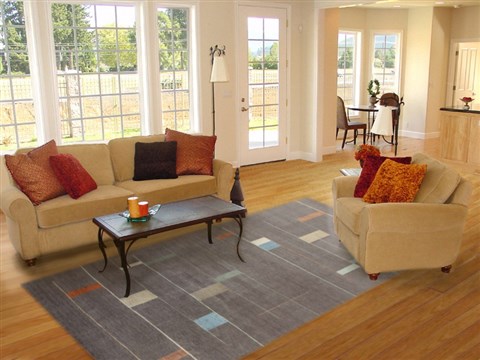 Modern Grey Hand Knotted 80 X 100  Area Rug 151-18481 Image 13