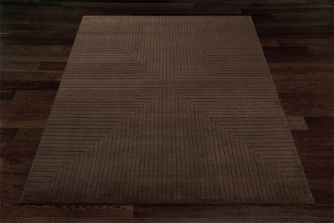Modern Brown Hand Knotted 80 X 100  Area Rug 151-18482 Image 10