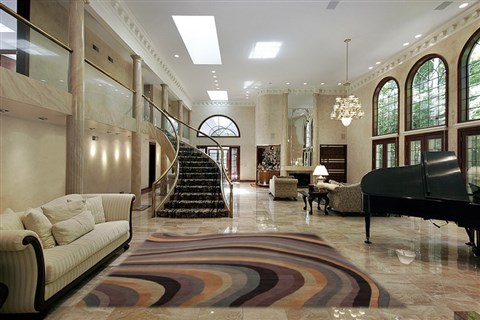 Modern Multicolor Hand Knotted 80 X 100  Area Rug 151-18483 Image 1