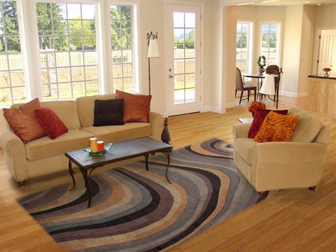 Modern Multicolor Hand Knotted 80 X 100  Area Rug 151-18483 Image 4