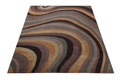Modern Multicolor Hand Knotted 80 X 100  Area Rug 151-18483 Image 6