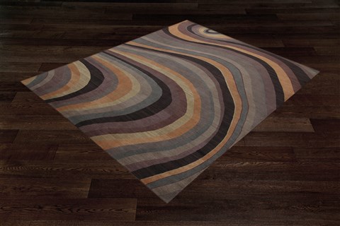 Modern Multicolor Hand Knotted 80 X 100  Area Rug 151-18483 Image 7