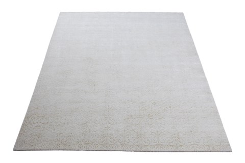 Indo-Nepal Grey Square Hand Knotted 10 X 10  Area Rug 151-18488 Image 3