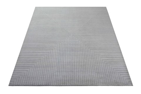 Modern Grey Hand Knotted 80 X 100  Area Rug 151-18490 Image 6