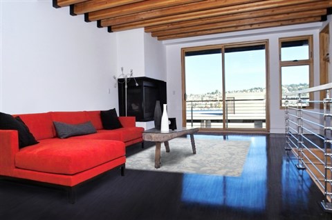 Modern Blue Hand Knotted 80 X 100  Area Rug 151-18492 Image 5