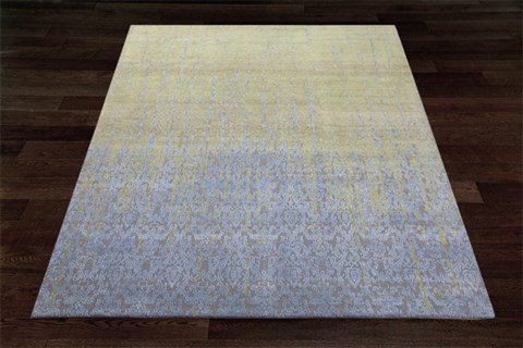 Indo-Nepal Multicolor Square Hand Knotted 10 X 10  Area Rug 151-18494 Image 1