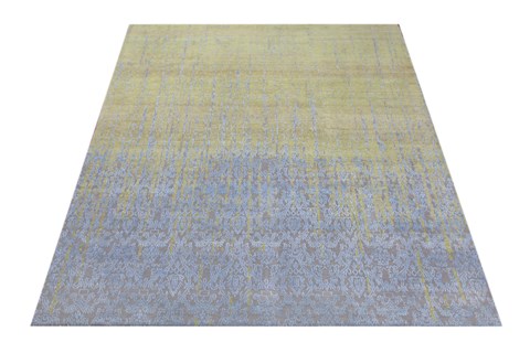 Indo-Nepal Multicolor Square Hand Knotted 10 X 10  Area Rug 151-18494 Image 3