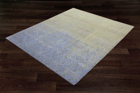 Indo-Nepal Multicolor Square Hand Knotted 10 X 10  Area Rug 151-18494 Image 7